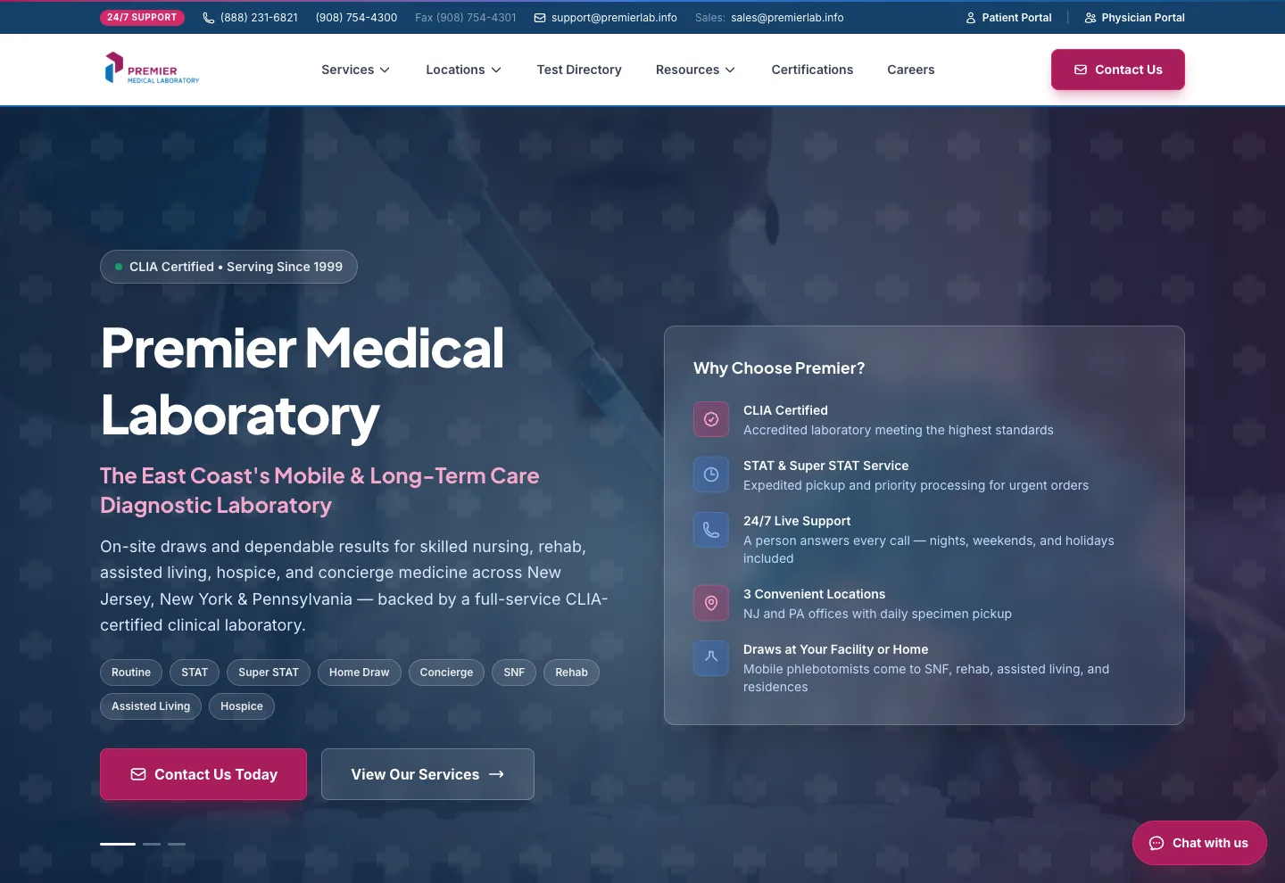 Premier Medical Lab project