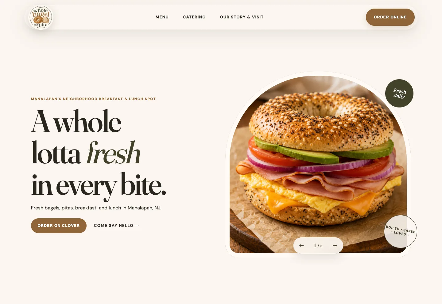 The Whole Bagel and Pita project